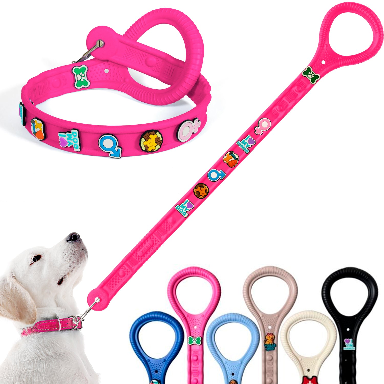 PYNZ Leash - Rosie Pink