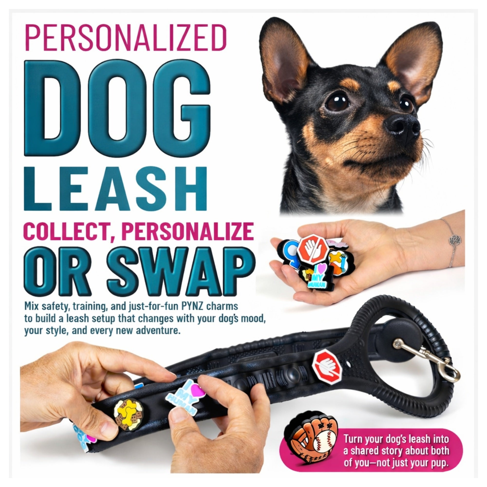 PYNZ Leash - Nelly Coconut